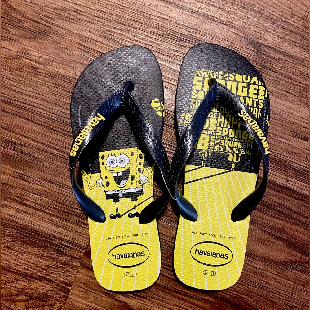 spongebob Havaianas fip flops